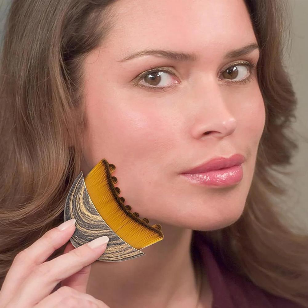 Portable Lymphatic Contour Face Brush Multi-function Chin Reduce Puffiness Lymphatic Drainage Face Brushs Facial Sculpting Tool