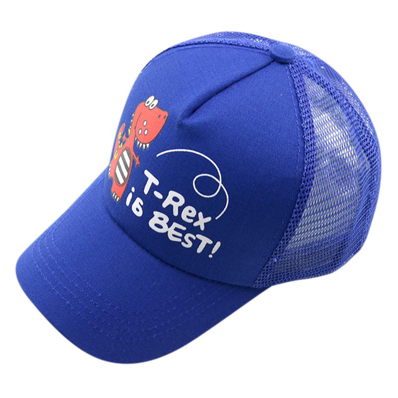 Детская маленькая сетчатая кепка с динозавром, дышащая шляпа от солнца, бейсболка, летние милые детские шапки