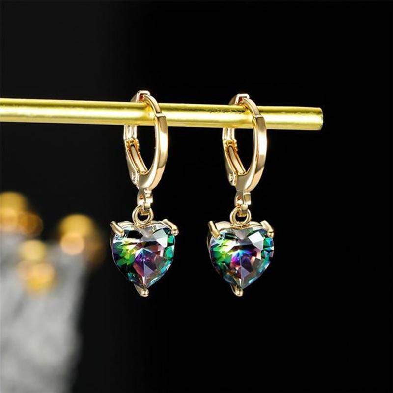 Женские изысканные сережки с кристаллами