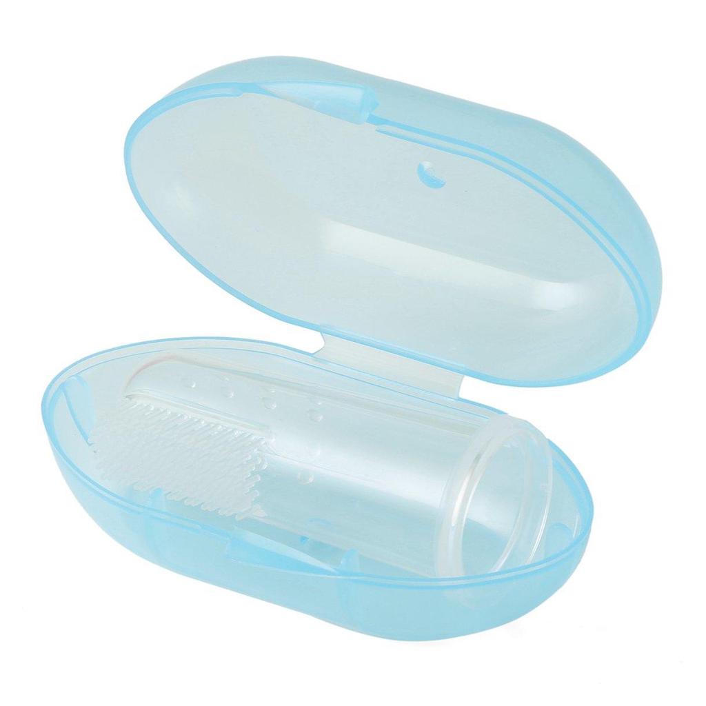 2pcs Baby Kids Finger Silicone Gum Brush Deciduous Infant Toothbrush Clear Massage Brush