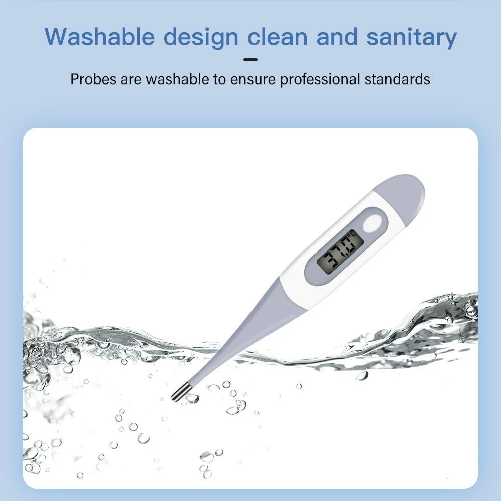 yongrow Цифровой оральный термометр для детей, взрослых, лихорадки с гибким наконечником, отзыв из памяти