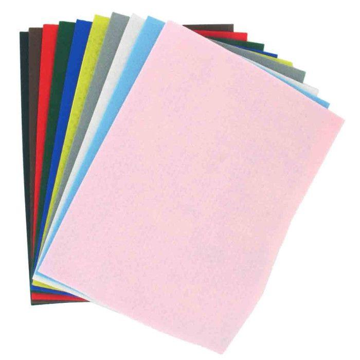 Felt Sheets - CTOP - Assortment of 10 - L 30 X W 20 Cm - Flexible - Resistant