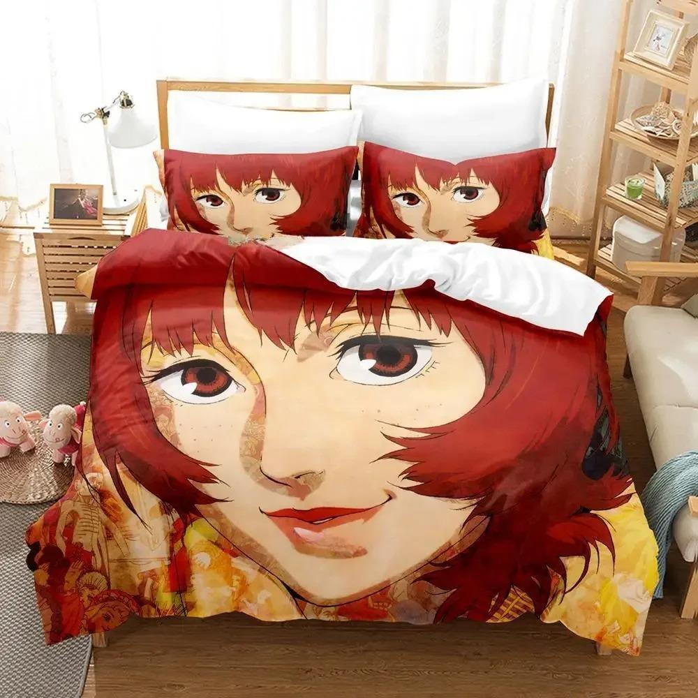 Комплект постельного белья Anime Paprika Single Twin Full Queen King Size Bed Set Adult Kids Bedroom Duvet cover Sets Anime Bed Sheet Set