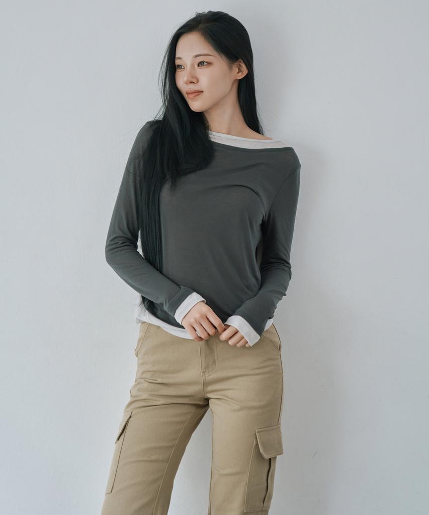 WAARFORWOMAN W1154 Брюки-карго bootcut с D-образным кольцом_Бежевый