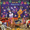 1pc Mexican Day of the Dead Background Skeletons Guitar Dia De Muertos Festive Decoration Party Supplies Fiesta Photo Shoot Prop