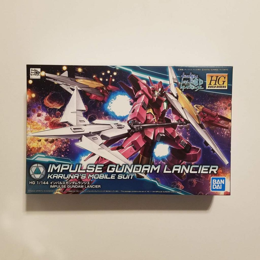 Пластиковая модель HGBD Gundam Build Divers Impulse Gundam Rancier в масштабе 1/144 с цветовой кодировкой