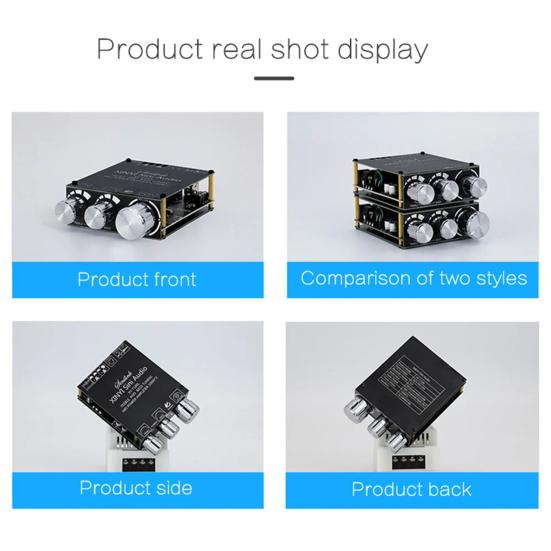 Bluetooth-совместимый модуль 5.0 TPA3116D2, плата усилителя мощности, 2x100 Вт, стерео цифровой усилитель мощности, модуль стерео, регулировка высоких и низких частот
