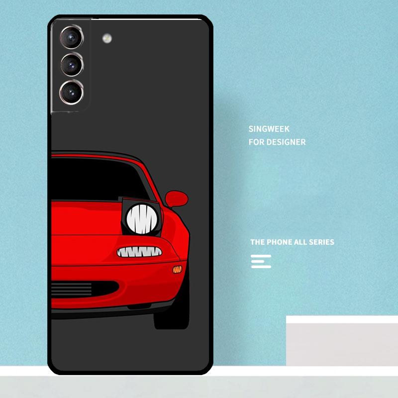 Miata Mx5 Na Red Cover For Samsung Galaxy S24 S23 S22 S21 Ultra Plus S20 FE S8 S9 S10 Note 10 20 Ultra Case