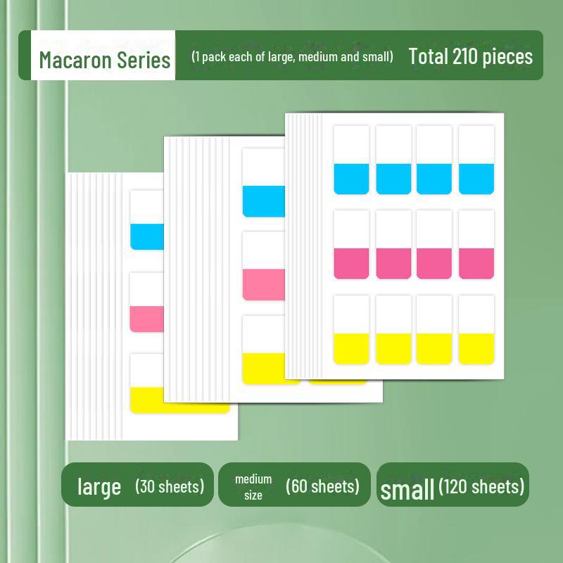 Пользовательские наклейки Morandi Index Label Sticky Notes – флуоресцентные закладки для студентов