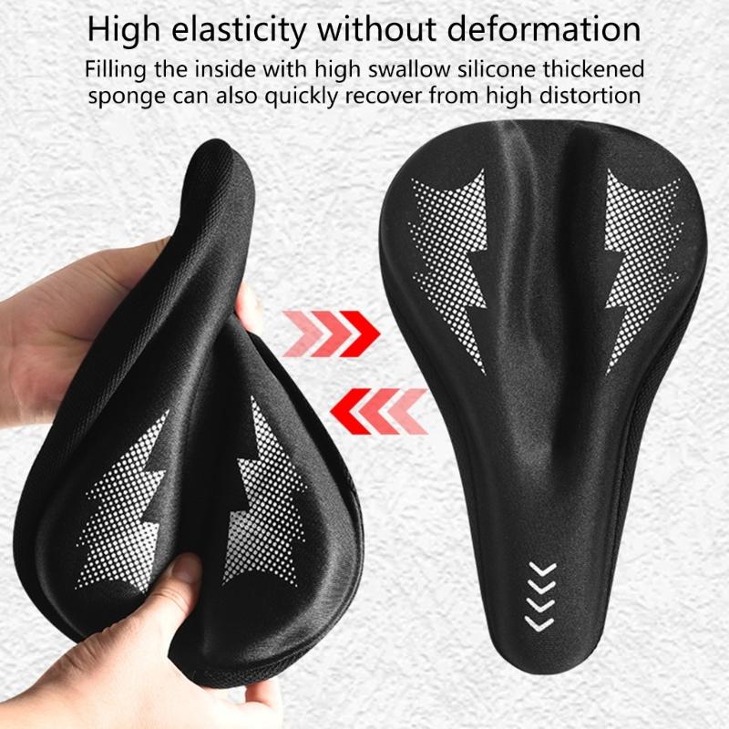Gel Bike Seat Cover Padded Soft Bike Seat Cushion Waterproof Cover Bike Saddle Cushion Covers for Mountain Road Bikes
