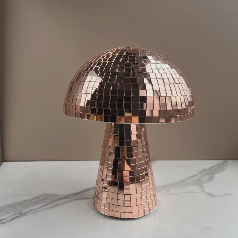 Mushroom Disco Ball Mirror Ornaments