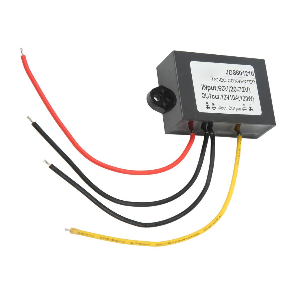 Модуль понижающего преобразователя постоянного тока IP67 Водонепроницаемый регулятор напряжения Понижающий преобразователь 20?Вход 72В 12В 10А 120Вт
