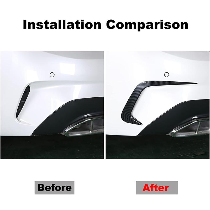 Для BMW 3 серии аксессуары G20 G28 318i 320i 325i 330i 2019-2020 задний бампер плавник крышка отделка боковой сплиттер крыло спойлер Canard