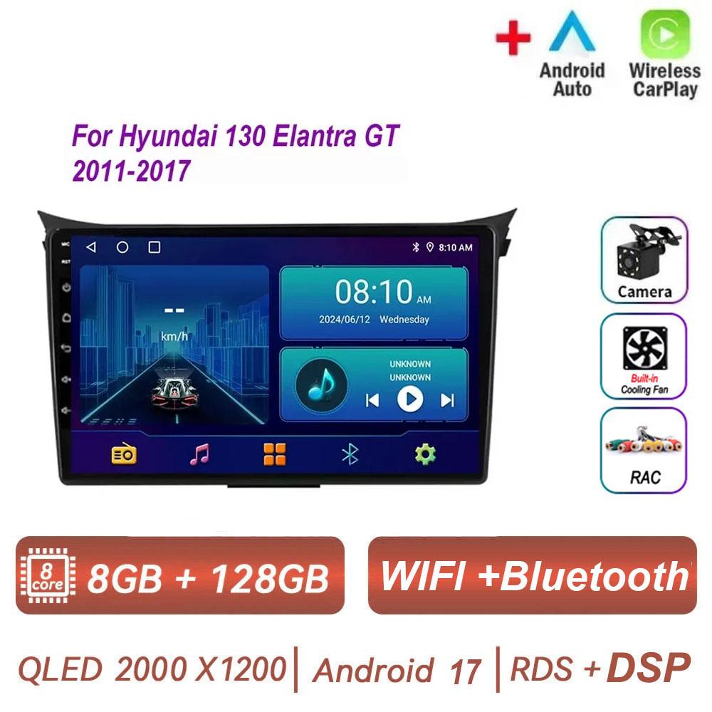 Android 17 pour Hyundai I30 Elantra GT 2012 - 2016, autoradio sans 2din, Carplay, GPS, WIFI, navigation, lecteur DVD, lecteur multimédia de voiture