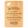 Planche À Découper / Plateau Apéro - PLANETEE - Un Gauthier Aussi Génial - Bambou - 30x20x1 Cm - Bords Arrondis
