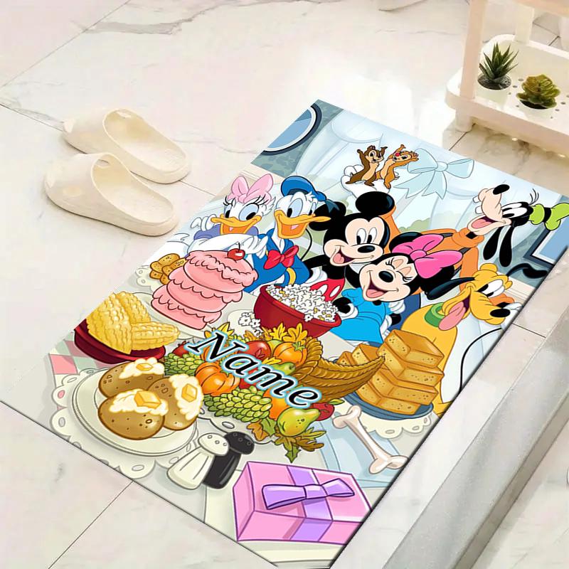 Custom 1Pc Mickey Pluto'S Flea Fight Rug Office Carpet Indoor Outdoor Entrance Doormat Nonslip Soft And Comfortable Living Room D916142
