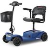 Складной электрический самокат для инвалидов, 250 Вт, большая батарея 12 Ач, синий
