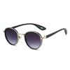 Vintage Round Sunglasses Men  New In Punk Fashion Shades Women Trendy Luxury Brand Design Casual Anti-UV Sun Glasses