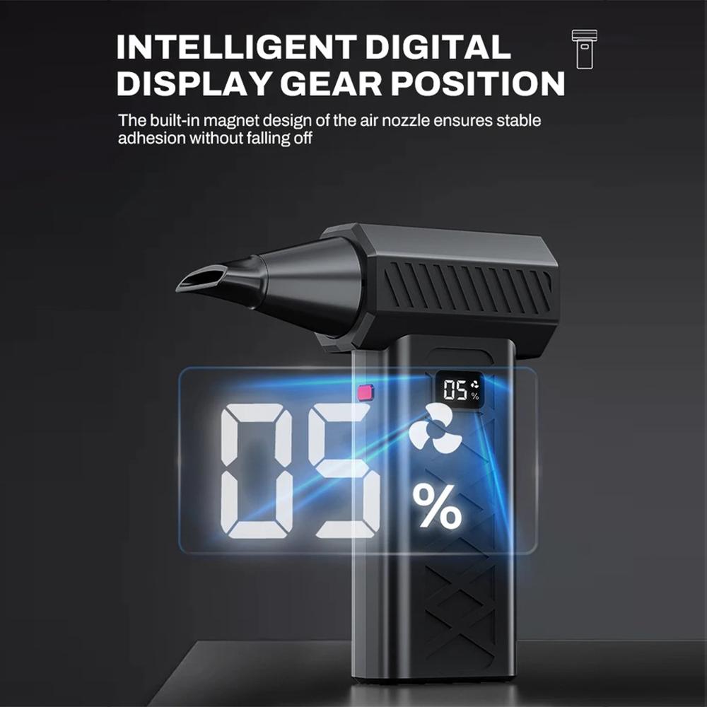 Новый турбореактивный вентилятор, электрический воздуходув, регулируемая скорость ветра, турбонагнетатель, перезаряжаемый с легким средством для чистки автомобиля, инструмент для чистки компьютера автомобиля