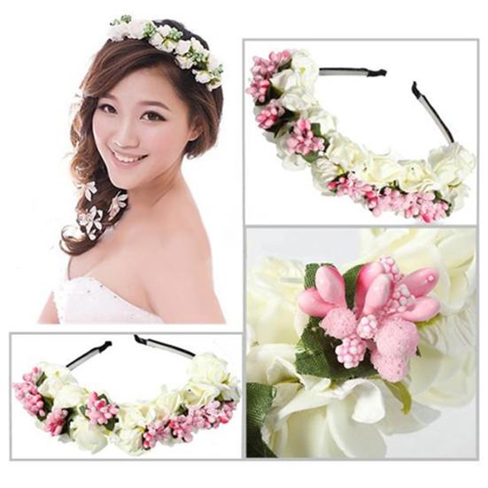 Женская повязка на голову с цветочным принтом в стиле бохо, гирлянда, фестиваль, свадебная повязка для волос