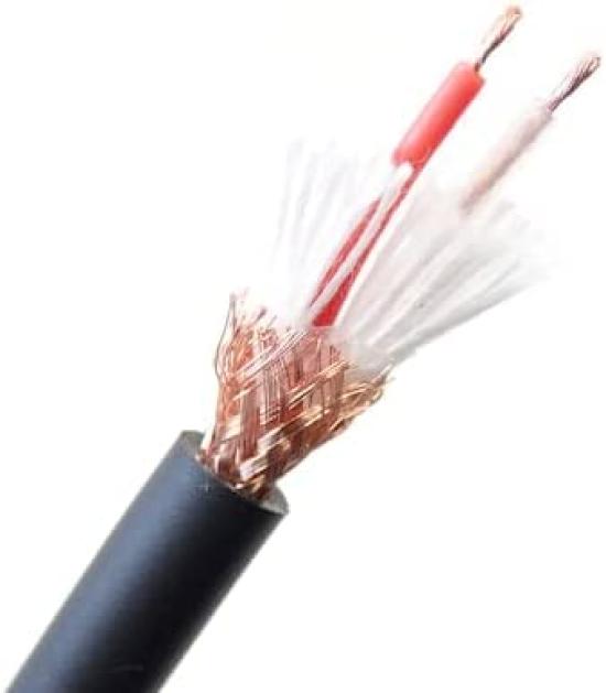 MOGAMI 2791 Red and White XLR Microphone Cable (2 Pairs, 1m)