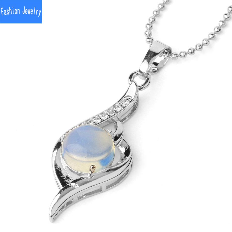 Ожерелье с подвеской в ​​виде ключицы из натурального хрусталя и циркона