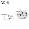 20PCS Wire Diameter 0.3mm Micro Mini  304 Stainless Stee Torsion Spring  For Jewelry
