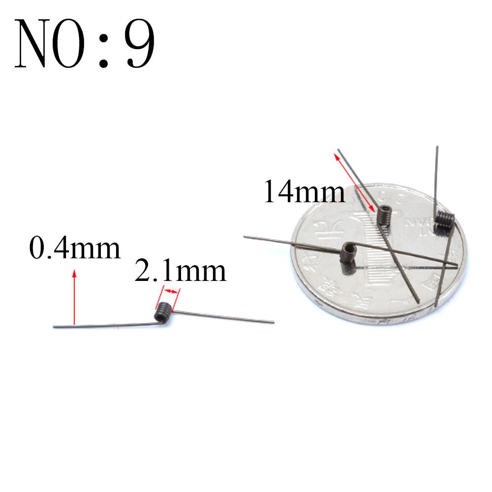 20PCS Wire Diameter 0.3mm Micro Mini 304 Stainless Stee Torsion Spring For Jewelry
