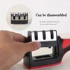 Kitchen 3 Segment Knife Sharpener Household Multi-Functional Hand-Held 3 Purpose Black Sharpening Stone Kitchen Knives Gadget