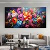 Abstract Beautiful Flowers Garden Canvas Painting Wall Art Lily Red Yellow Poppy Field Posters Prints for Living Room Decor