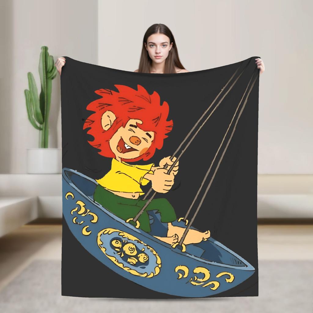 Теплое Мягкое Одеяло Детское Взрослое Декоративное P-Pumuckl Плед Дождливая Фланелевая Постельная Покрывало Для Гостиной Новинка Чехол На Диван-Кровать