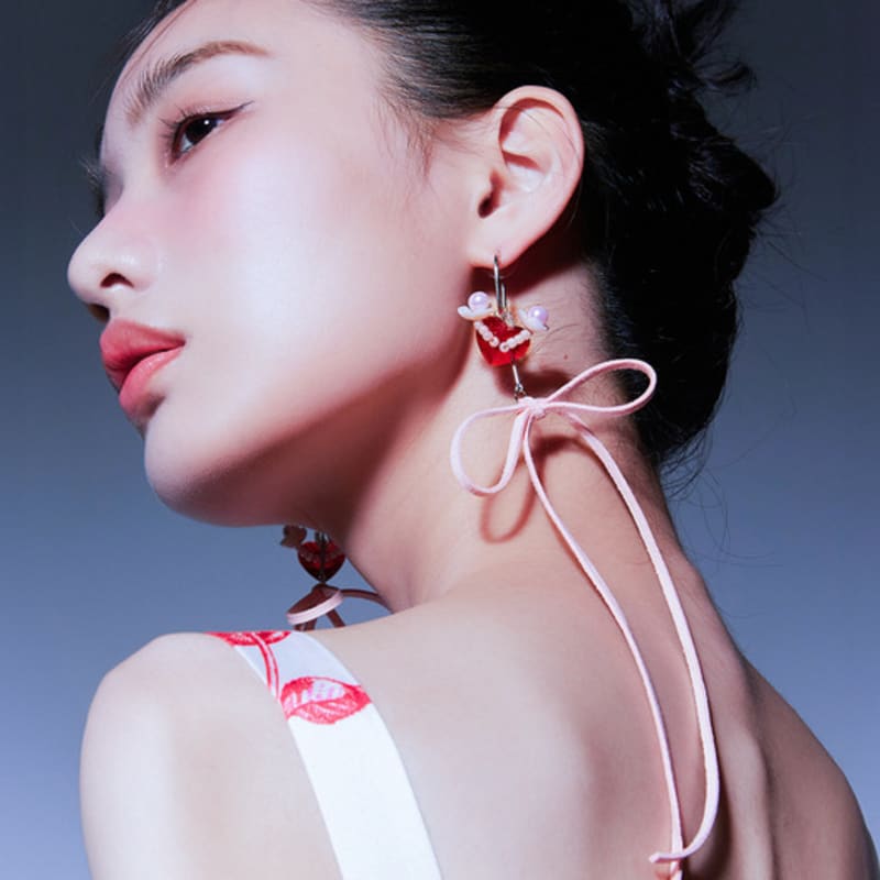 LOVUEE Серьги «Расцветающие из сердца ангела»