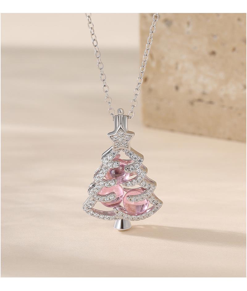 Серебряное ожерелье-кулон для ароматерапии 925 пробы - Стиль клетки-креста, Открывающийся кулон для духов, Идеальный рождественский подарок.