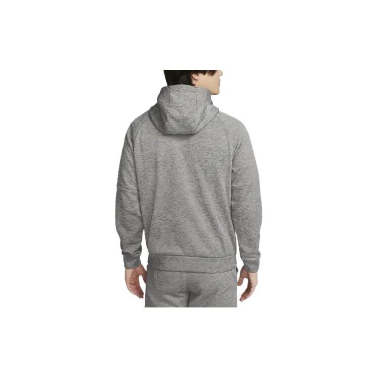 Nike Therma-FIT однотонная куртка с капюшоном на молнии с логотипом, мужская верхняя одежда, серая DQ4831-063