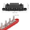 DC 12V-48V 250A Клеммная шина Распределительный блок питания аккумулятора с крышкой Винт M8 4 для автомобиля, лодки, дома на колесах, грузовика 2 шт.