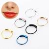 Vogue Body Новое поступление Кольцо для носа 6/8/10 мм Клипса для ушей Титановая сталь Клипсы-кольца для женщин и мужчин Украшения для пирсинга Маленькие кольца для носа Хрящ