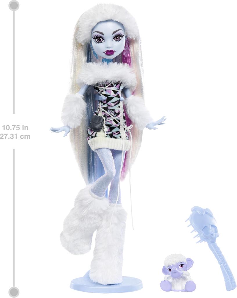 Monster high Кукла Эбби Боминейбл из оригинальной перевыпущенной серии с подставкой, дневником, питомцем и расческой