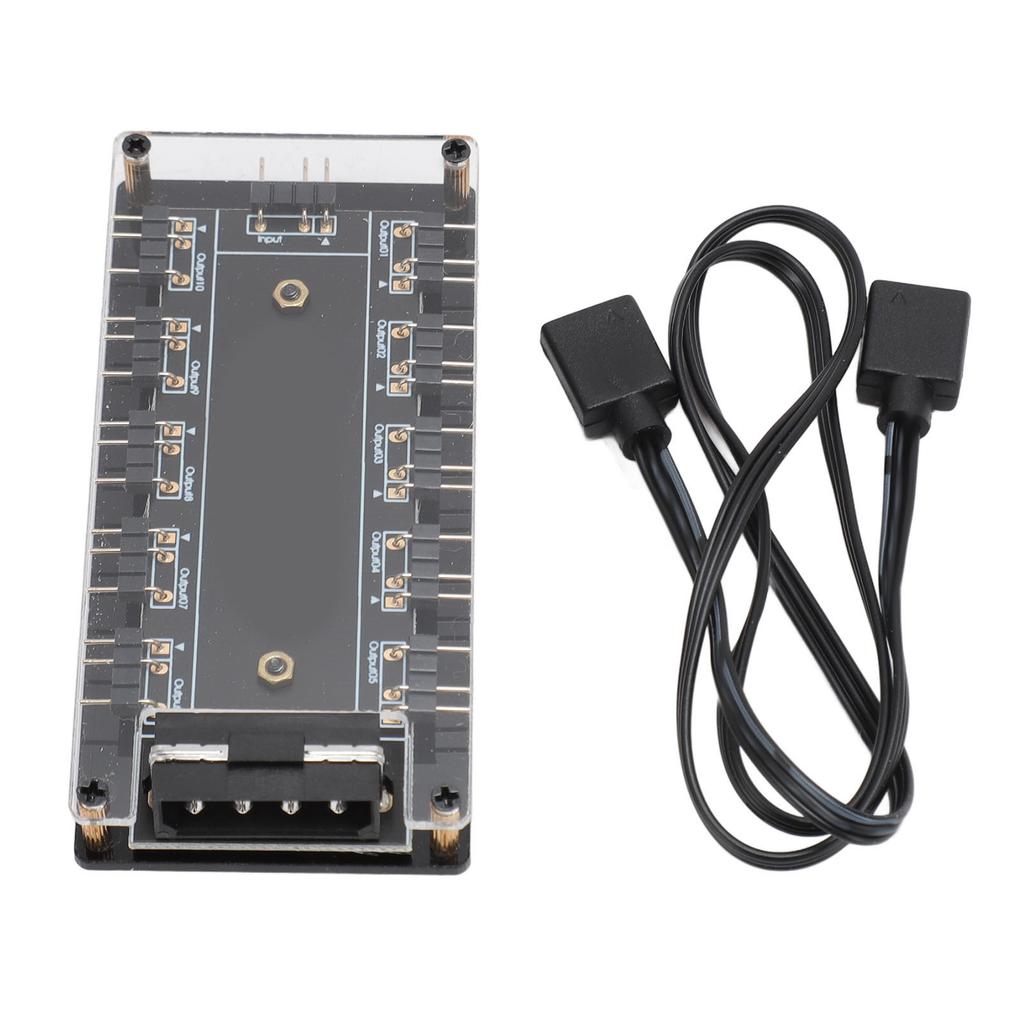 5 В 3-контактный ARGB RGB светодиодный разветвитель-концентратор с акриловым корпусом мощный 4D блок питания универсальный для большинства