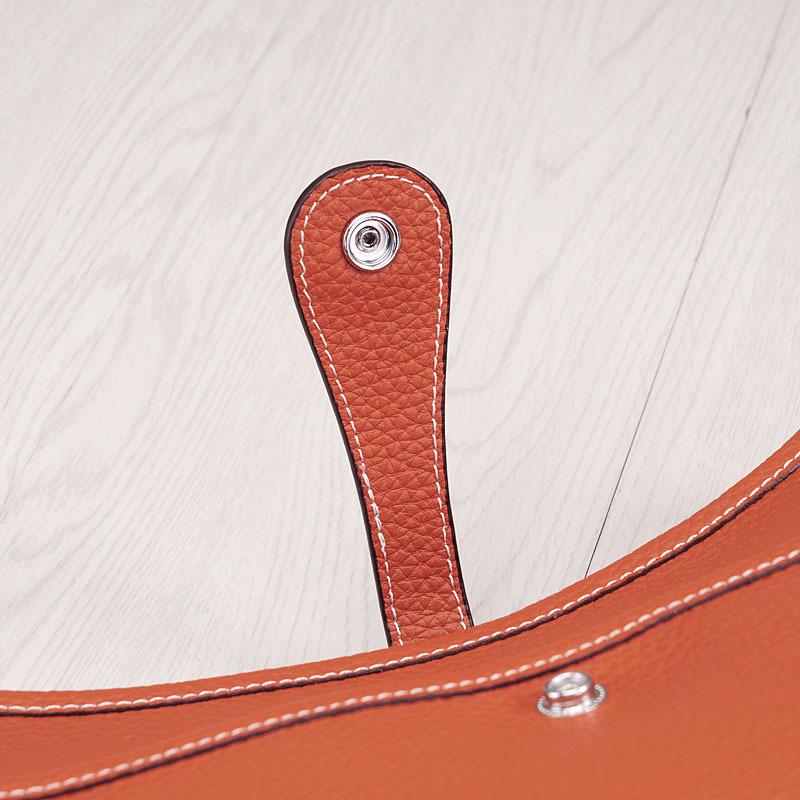 2024 Женская модная сумка через плечо из натуральной кожи Hollow Punch