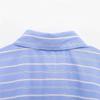 Women's European-American Striped Double-Breasted Long Sleeve Shirt - 2025 Spring Fashion
