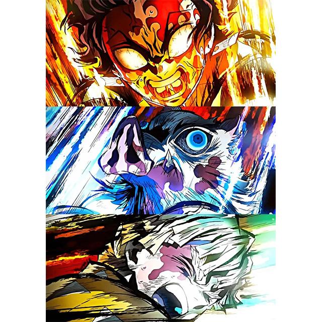 Япония Аниме про жаркие битвы Клинок, рассекающий демонов Принты Постер Холст Картина Современное настенное искусство Картина Гостиная Спальня Домашний декор