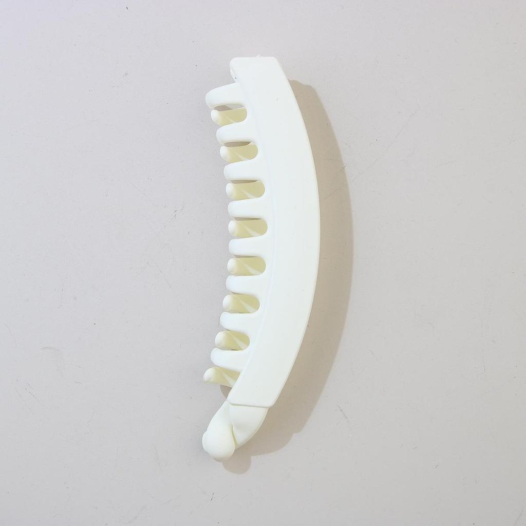 Large Frosted Minimalist Banana Clip for Thick Hair - Non-Slip Vertical Ponytail Clip, Women's Hair Accessory