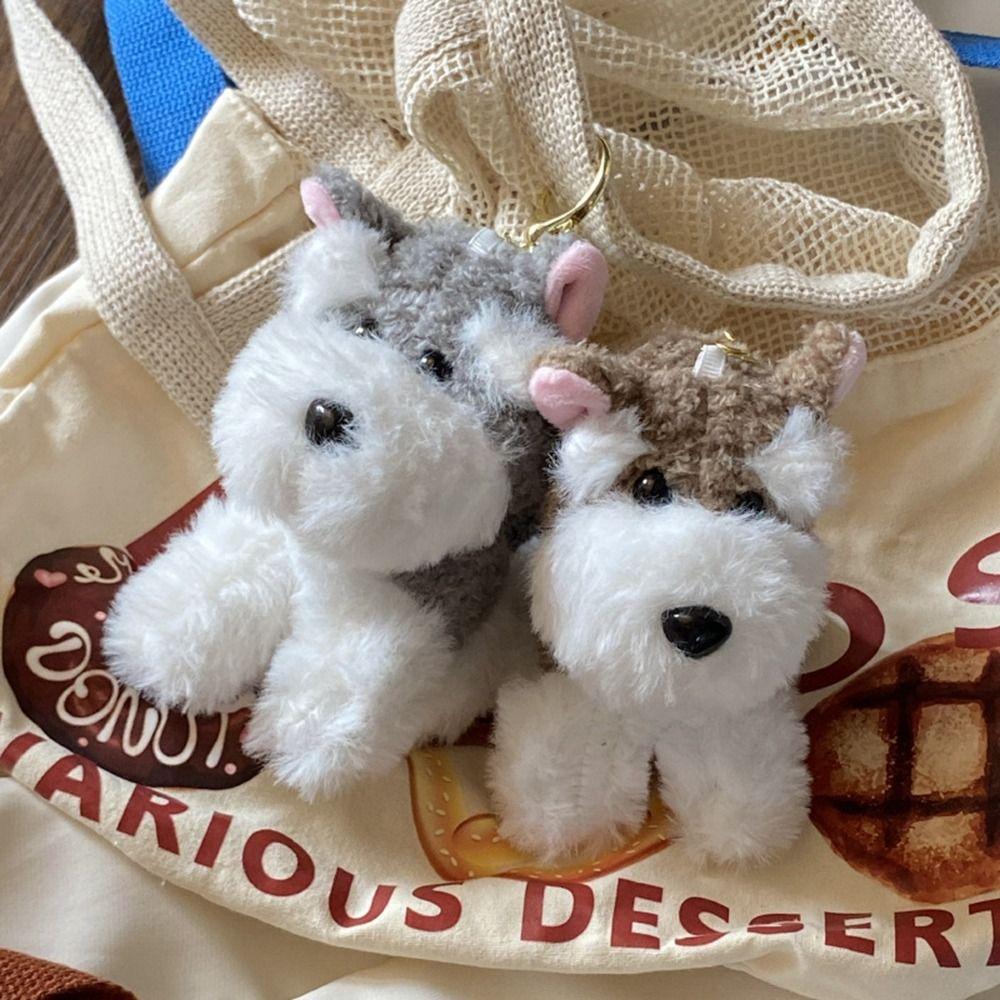 Bag Hanging Cartoon Pendant Cartoon Doll Puppy Keyring Backpack Decor Plush Doll Keychain  Gifts