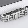 Men's Double Row Link Chain Bracelet for Men Polished 316L Stainless Steel Massive Style Male Jewelry Accessory 21MM 23CM Long