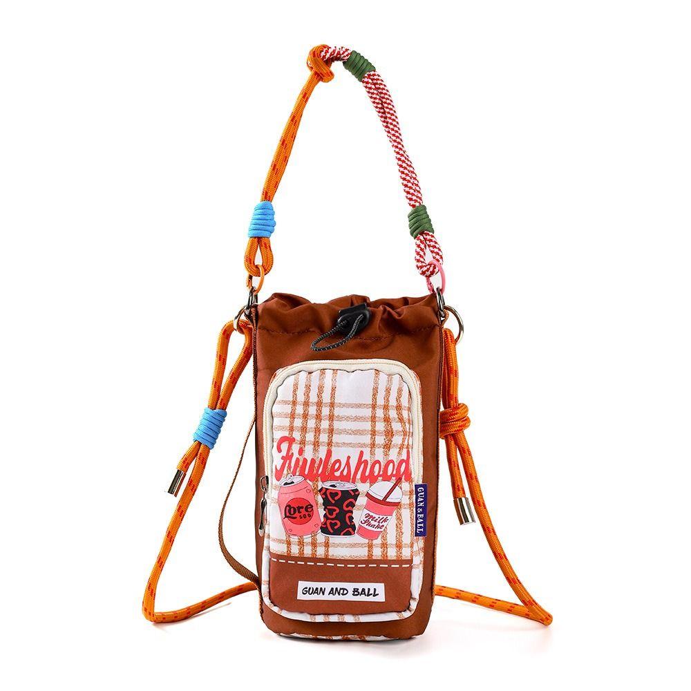 Water-resistant Water Bottle Bag Cartoon Sling Purses New Insulating Cup Sleeve for Outdoor Sports