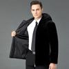 Men's Winter Clothing, Full Mink Fur Coat, Men's Mink Fur Daddy Clothing, Mid-length Warm Fur