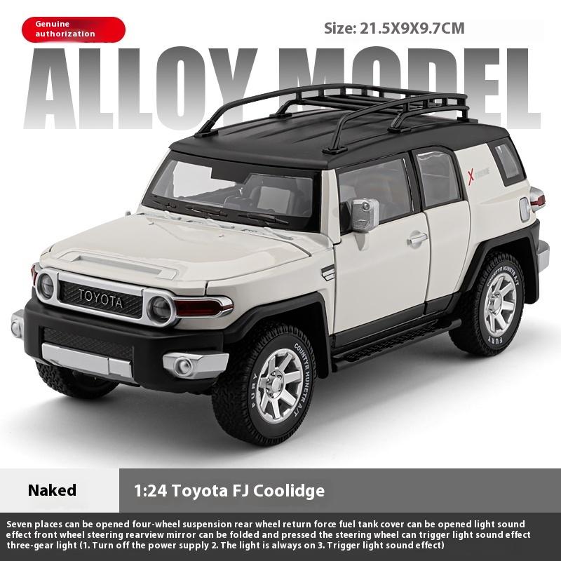 Масштаб 1/24 TOYOTA FJ Cruiser Внедорожный внедорожник Металлический литой под давлением Модель автомобиля Высокое качество Декоративные модные украшения Подарочная коробка для друга
