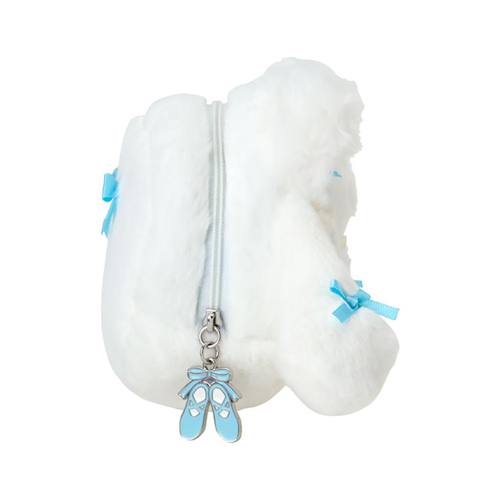 Sanrio Face Shaped Pouch Cat Cinnamoroll 415472 (White Ballerina)