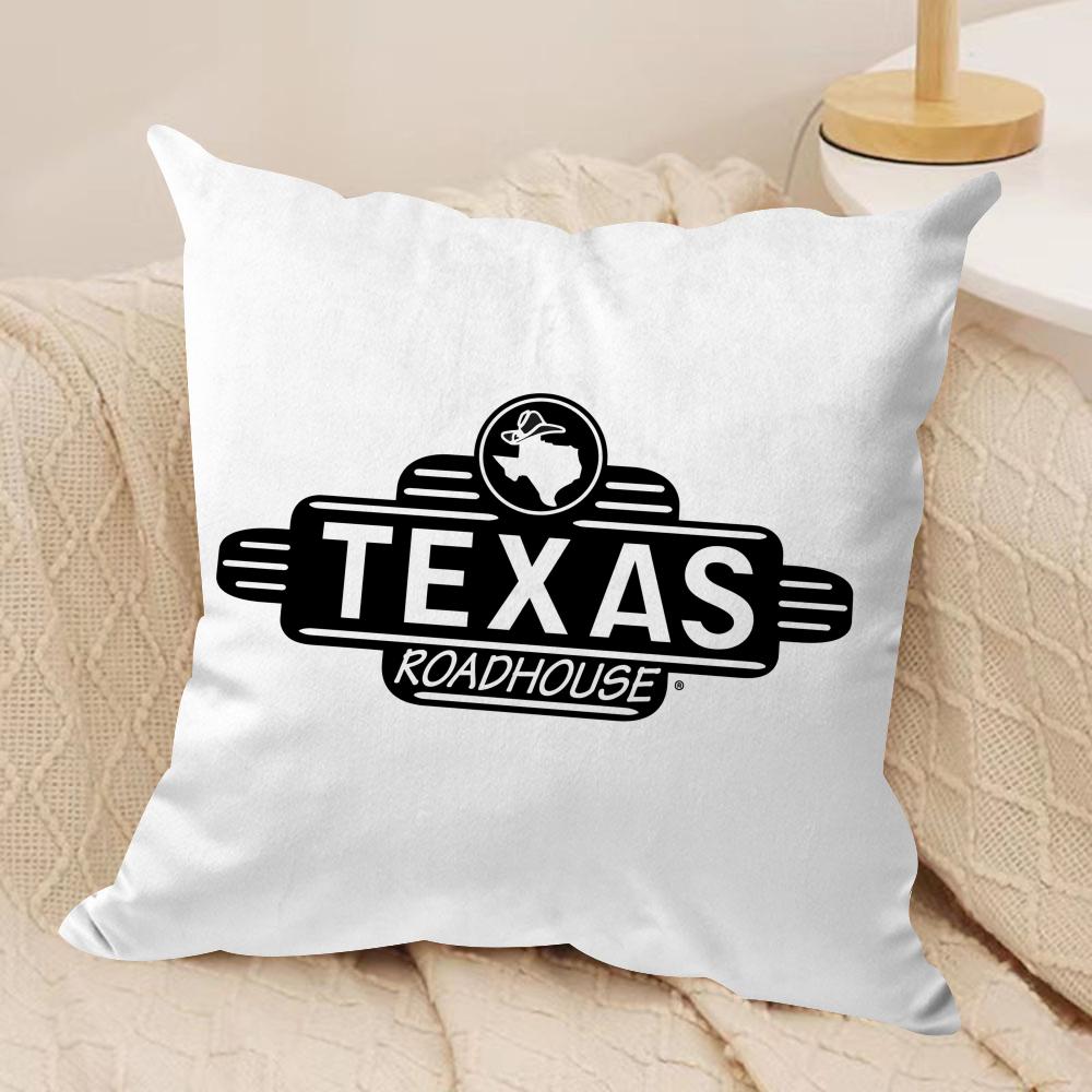 Classic TTexas RRoadhouse Cushion Cover Pillowcase Ultra Soft Skin Friendly Fabric Cloud Like Comfort Concealed Zipper