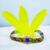 Feather Hair Band Headband Bohemian Indian Gypsy Dance Show Headpiece Headdress